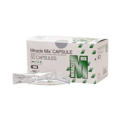 GC 000124 Miracle Mix Reinforced Crown & Core Buildup Material Capsules 50/Pk GC 000124 Miracle Mix Reinforced Crown & Core Buildup Material Capsules 50/Pk